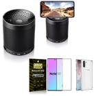 Kit Samsung Note 10 Som Bluetooth Potente Q3 + Capinha + Película 3D - Armyshield