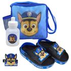 Kit Sandália Infantil Com Mochila Quadrada E Garrafinha Patrulha Canina