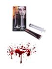 Kit Sangue Falso c/ Seringa 28ml - Halloween