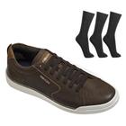 Kit Sapatênis Ferracini Star Masculino + 3 Pares de Meias