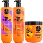 Kit Se Curve Shampoo + Condicionador + Máscara 3 Manteigas 500ml Haskell