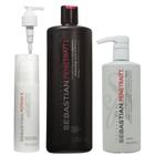 Kit Sebastian Penetraitt Shampoo 1000ml + Máscara 500ml + Potion 9 150ml + Válvula Pump