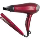 Kit Secador Cabelo Prancha Philco PKT3250 Íon Tourmaline Alta Performance