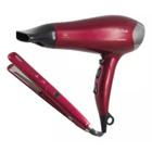 Kit Secador e Chapinha De Cabelo Cherry 110V PKT3250 PHILCO