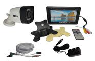 Kit Segurança Monitor 7"  com  1 Câmera Infravermelho e 30mts Cabo