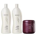 Kit Senscience Smooth Shampoo + Condicionador + Mascara Inner Restore Intensif - 2x1L + 500g