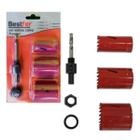 Kit Serra Copo Bimetal 5 Peças Adaptador Conversor Bestfer