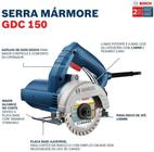 Kit Serra Mármore Profissional 4.3/8 Bosch 1500W + 3 Discos