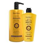 Kit Shampoo 1L + Leave-in 300ml AntiVolume Banana NatuMaxx