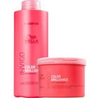 Kit Shampoo 1L Máscara 500g Brilliance Wella