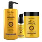 Kit Shampoo 1L + Máscara + Serum AntiVolume Banana NatuMaxx