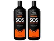 kit shampoo 500ml + condicionador 500ml beltrat sos restauração