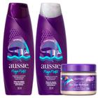 Kit Shampoo Aussie Mega Moist Super Hidratação 360ml + Condicionador 360ml + Máscara Non Stop Hydration 270ml