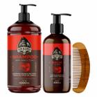 Kit Shampoo Balm Grande Barba Negra Pente Curvo Don Alcides