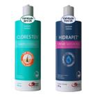 Kit Shampoo Cloresten e Hidrapet Creme 500ml Agener para Cães e Gatos