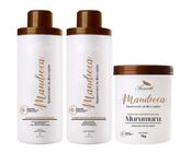 Kit Shampoo, Cond e Mascara Mandioca Aramath 1L Profissional