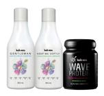 Kit Shampoo, Cond e Máscara Reconstrução Wave Protein Kah-Noa