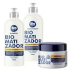 Kit Shampoo + Cond +Máscara Biomatizador Biovegetais Trihair