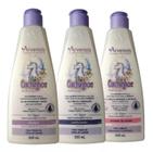 Kit Shampoo Condicionador Ativador Infantil Cabelo Ondulados