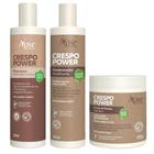 Kit Shampoo +Condicionador +Creme de pentear Crespo Power Apse
