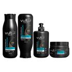 Kit Shampoo Condicionador Creme e Máscara Capilar Recarga de Hidratação Cabelos Vult