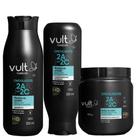 Kit Shampoo Condicionador e Máscara Cabelo Ondulado Vult