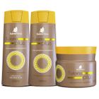Kit shampoo, condicionador e máscara capilar Tutano Plus Barrominas