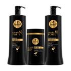 Kit Shampoo Condicionador e Máscara Crescimento e Hidratação Haskell Cavalo Forte 1L