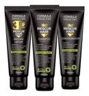 Kit Shampoo Condicionador E Máscara Rescue Hair Reconstrução Total 3 Minutos - Fórmula Intense Care