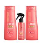 Kit Shampoo Condicionador e Spray 3em1 +Brilho Bio Extratus