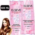 Kit Shampoo Condicionador Elseve Loreal Paris Glycolic Gloss Serum Linha Nova