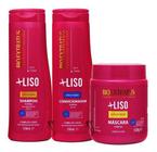 Kit Shampoo Condicionador Máscara 500g +liso Bio Extratus