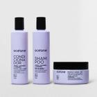 Kit Shampoo + Condicionador + Máscara de Tratamento Para Cabelos Cacheados e Ondulados (3 Produtos)