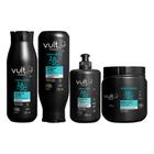 Kit Shampoo Condicionador Máscara e Creme Cabelos Ondulados 2A 2B 2C Hidratação Vult