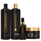 Kit Shampoo Condicionador Máscara E Óleo Sebastian Dark Oil