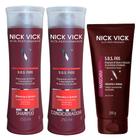 Kit Shampoo + Condicionador + Máscara Nick & Vick Pro-Hair S.O.S. Fios