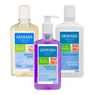 KIT Shampoo+Condicionador+Sabonete Líquido Glicerina Lavanda Granado 250ml 