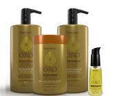 Kit Shampoo + Condicionador + Sérum + Máscara Hidratante Oro Therapy 24k Natumaxx