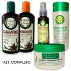 Kit Shampoo Condicionador Tônico Máscara e Leave-in Vegano