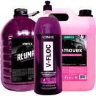 Kit Shampoo Desengraxante Alumax 5l Removex 5l V-floc Vonixx