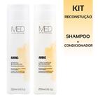 Kit Shampoo e Condicionador de 250ml para Cabelos Fortalecidos e Nutridos Med For You Amino