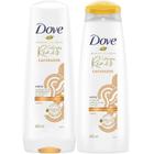 Kit Shampoo e Condicionador Dove Texturas Reais Cacheados 400ml Cachos Definidos Nutridos Hidratados Controla Frizz