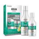 Kit Shampoo e Condicionador Inoar Argan Infusion Hidratação 500+250ml Recuperação Intensiva Óleo de Argan e Coco Ylang