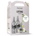 Kit Shampoo e Condicionador Litro + Leave-In Finalizador 250ml Inoar Lifting Capilar Tratamento Arginina KeraSystem3