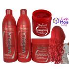 Kit Shampoo e Condicionador + Máscara Matizadora Marsala Ativador de Tons Vermelhos