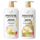 Kit Shampoo e Condicionador Pantene Pro-V Miracles Queratina 1 Litro