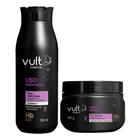 Kit Shampoo e Máscara Reconstrução Capilar Liso Profundo Anti Frizz Cabelos Vult