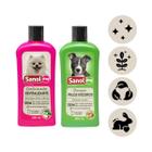 Kit Shampoo Escuros Condicionador Revitalizante Sanol Dog