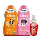 Kit Shampoo Filhotes Condicionador Colônia Beeps Melancia Pet Society