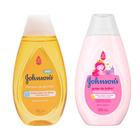 Kit Shampoo Johnson's Baby 200ml e Condicionador Johnson's Gotas de Brilho 200ml